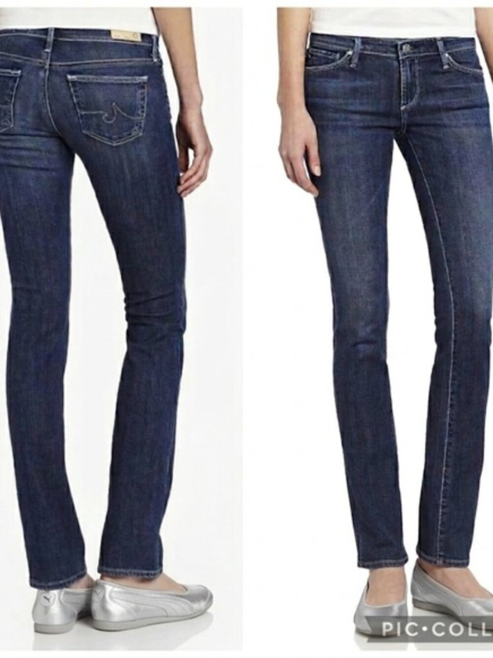 AG Jeans Dark Wash Ballad Slim Boot Cut Jeans - 32-34"